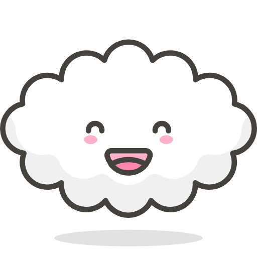 Cloud 2 Emoji from Emoji - Free Set