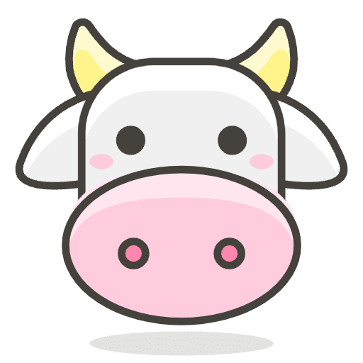Cow Face Emoji from Emoji - Free Set