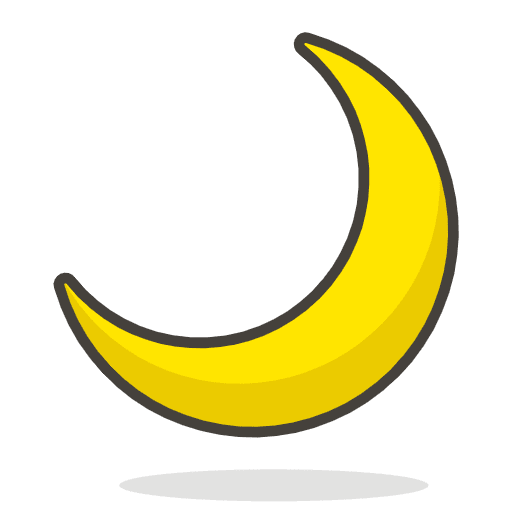 Crescent Moon Emoji from Emoji - Free Set
