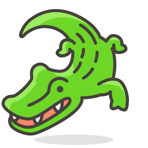 Crocodile Emoji from Emoji - Free Set