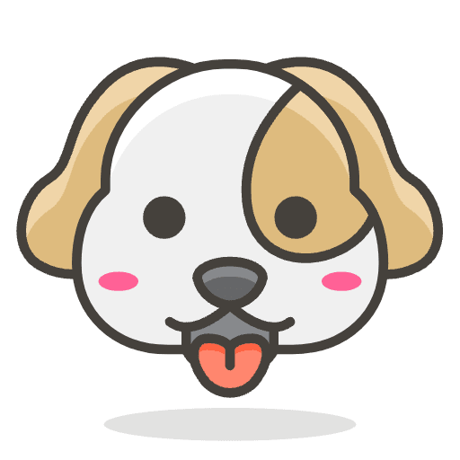 Dog Face Element from Emoji - Free Set