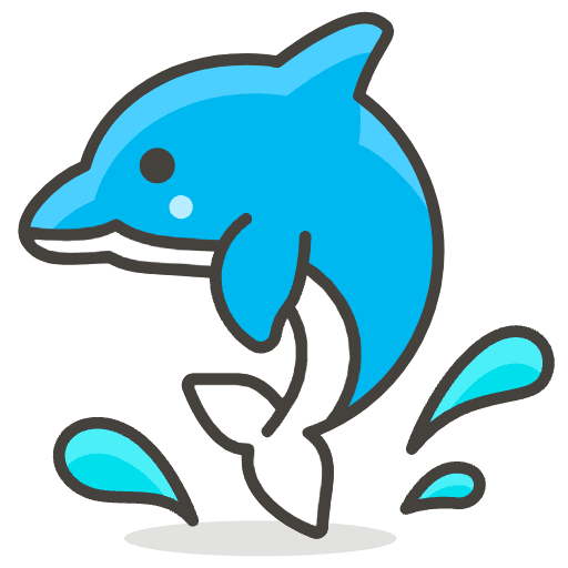 Dolphin Emoji from Emoji - Free Set