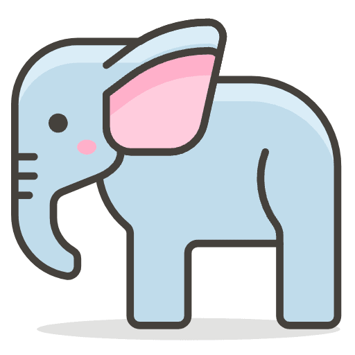 Elephant Element from Emoji - Free Set