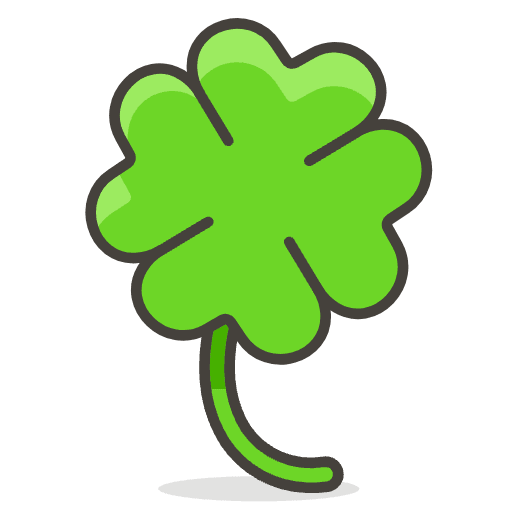 Four Leaf Clover Emoji from Emoji - Free Set