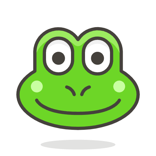Frog Face Emoji from Emoji - Free Set
