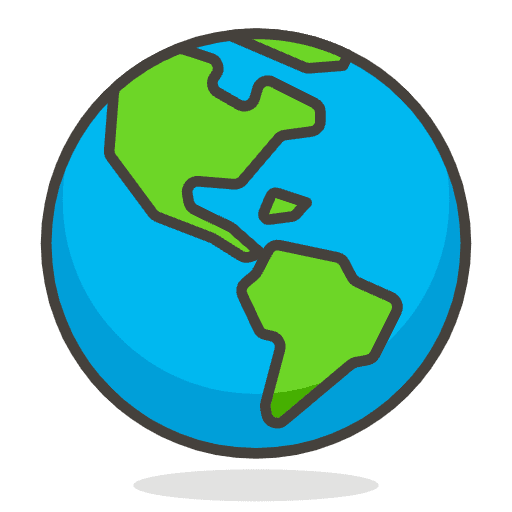 Globe Showing Americas Emoji from Emoji - Free Set