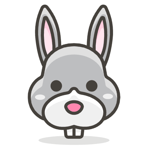 Rabbit Face Emoji from Emoji - Free Set