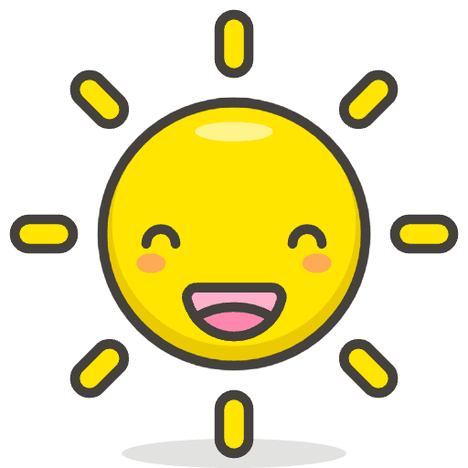 Sun With Face Element from Emoji - Free Set