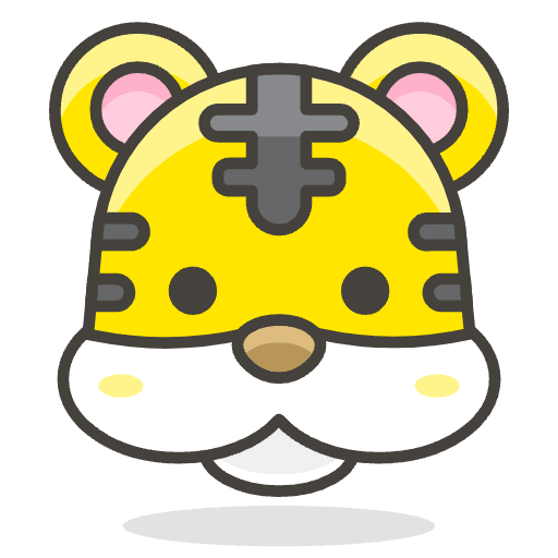 Tiger Face Emoji from Emoji - Free Set