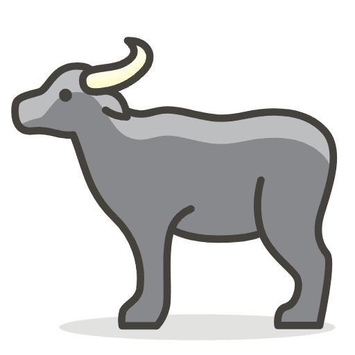 Water Buffalo Element from Emoji - Free Set