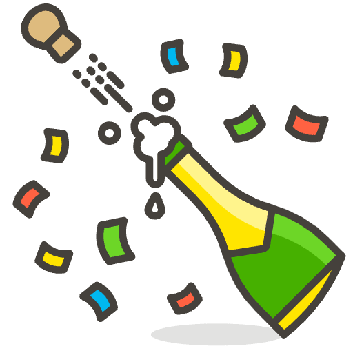 Bottle With Popping Cork Emoji from Emoji - Free Set
