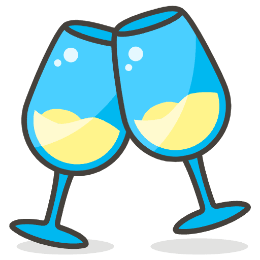 Clinking Glasses 3 Emoji from Emoji - Free Set