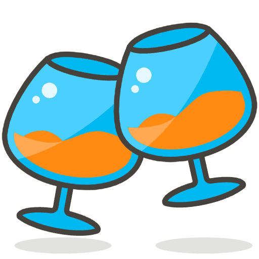 Clinking Glasses 5 Element from Emoji - Free Set