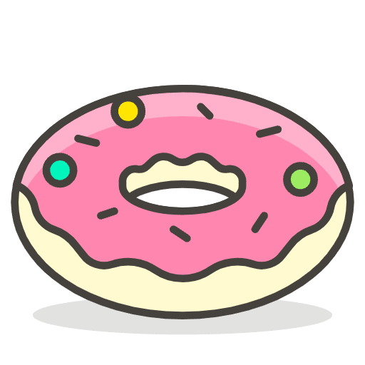 Doughnut 2 Emoji from Emoji - Free Set