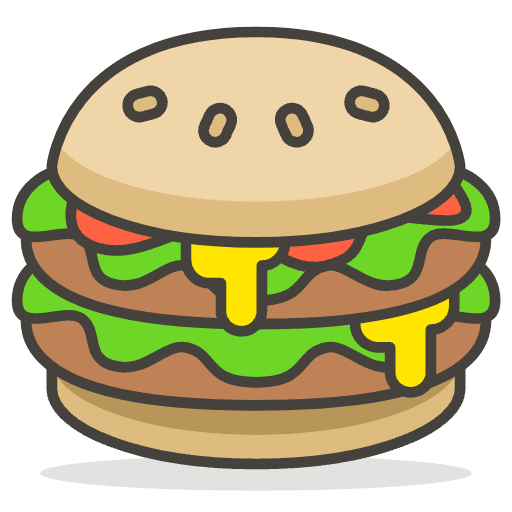 Hamburger 3 Emoji from Emoji - Free Set