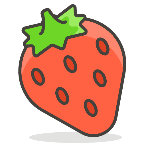 Strawberry 1 Emoji from Emoji - Free Set