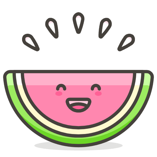 Watermelon 1 Emoji from Emoji - Free Set