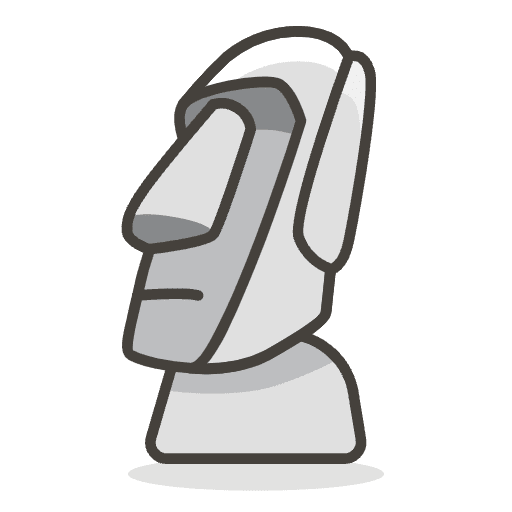 Moai Emoji from Emoji - Free Set