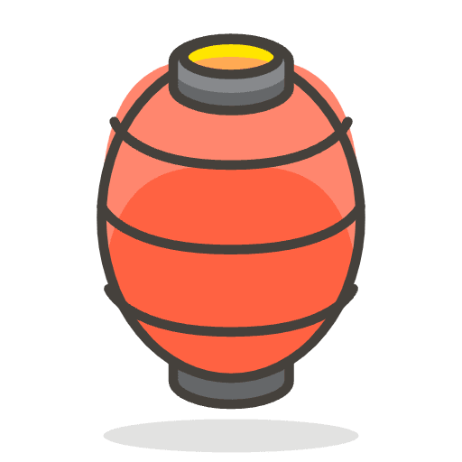 Red Paper Lantern Emoji from Emoji - Free Set