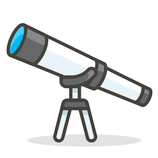 Telescope Emoji from Emoji - Free Set