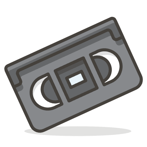 Videocassette Emoji from Emoji - Free Set
