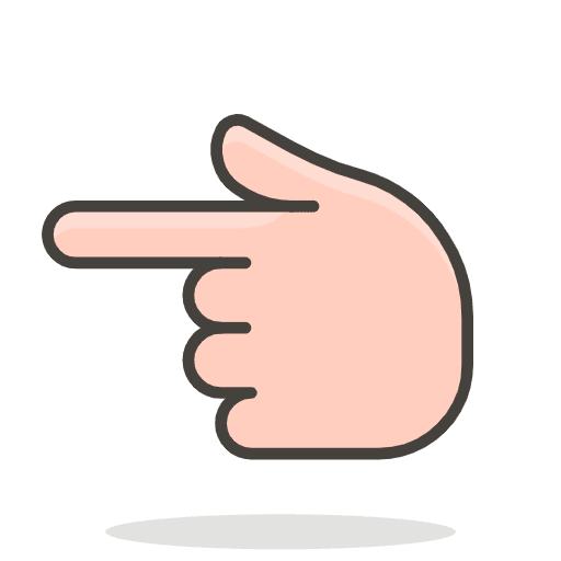 Backhand Index Pointing Left 2 Emoji from Emoji - Free Set