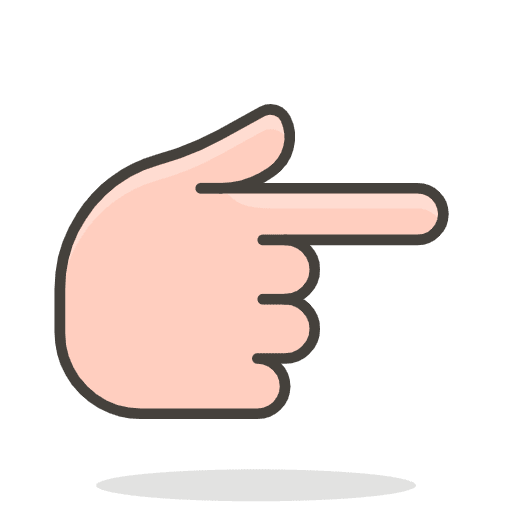 Backhand Index Pointing Right 2 Emoji from Emoji - Free Set