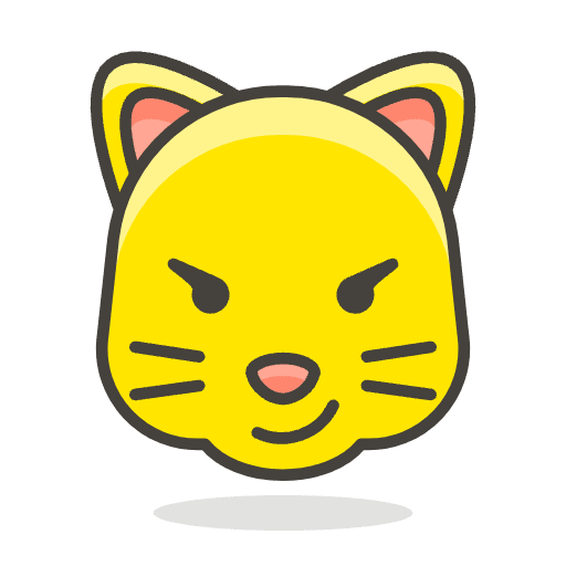 Cat Face With Wry Smile Emoji from Emoji - Free Set