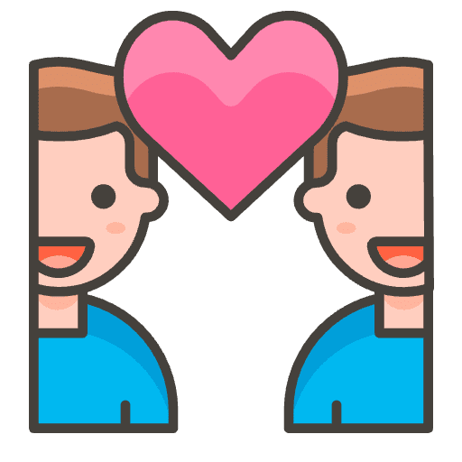 Couple With Heart Man Man 2 Emoji from Emoji - Free Set