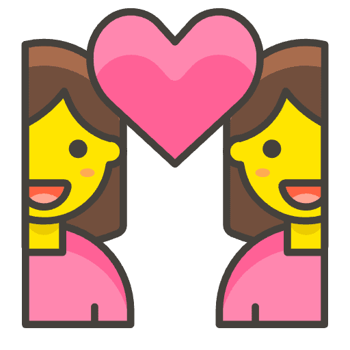 Couple With Heart Woman Woman 1 Emoji from Emoji - Free Set