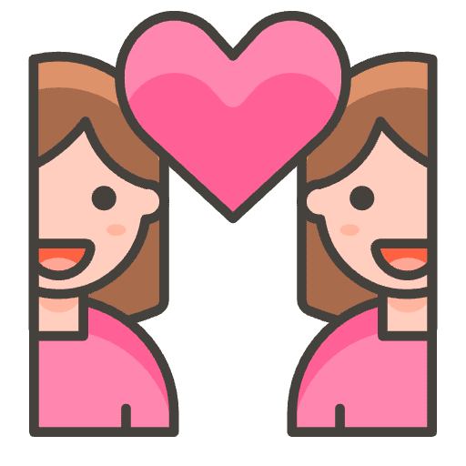 Couple With Heart Woman Woman 2 Element from Emoji - Free Set