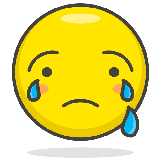 Crying Face Emoji from Emoji - Free Set