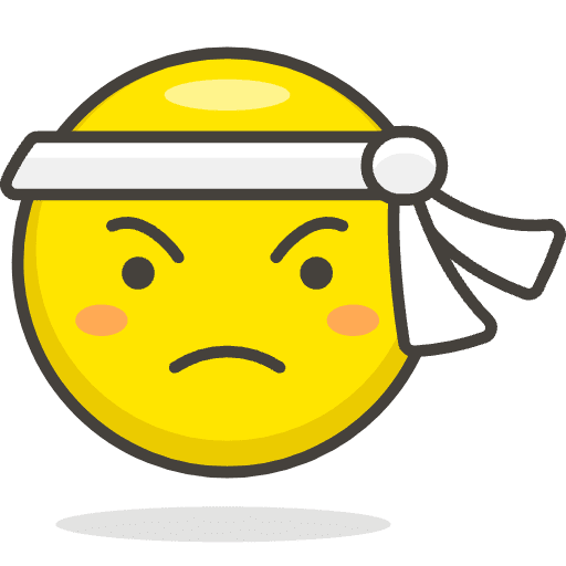 Determined Face Emoji from Emoji - Free Set