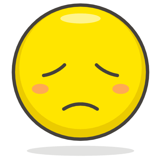 Disappointed Face Element from Emoji - Free Set