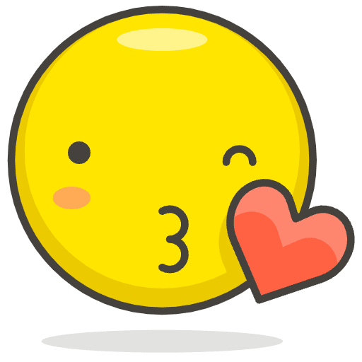 Face Blowing A Kiss Element from Emoji - Free Set