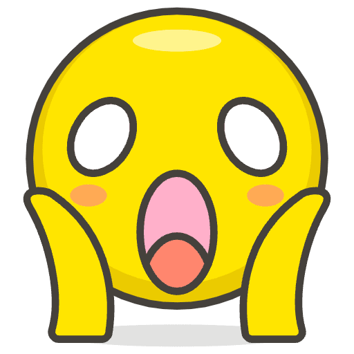 Face Screaming In Fear Emoji from Emoji - Free Set