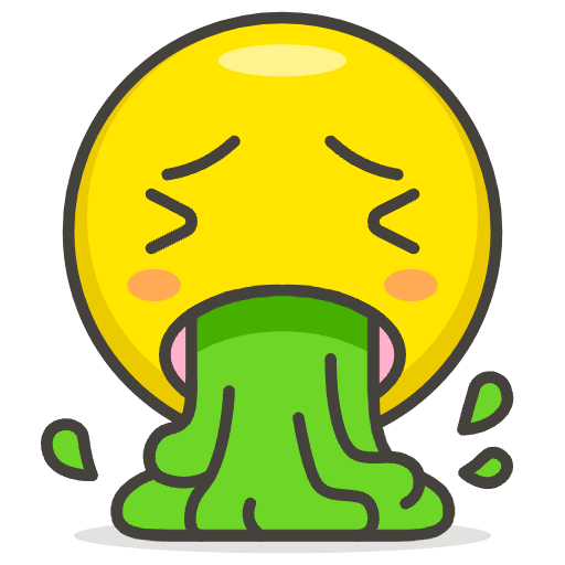 Face Vomiting Element from Emoji - Free Set