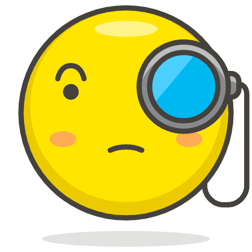 Face With Monocle Emoji from Emoji - Free Set