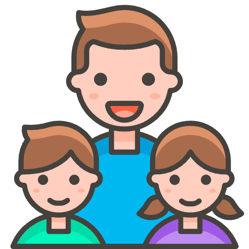 Family Man Girl Boy 2 Element from Emoji - Free Set