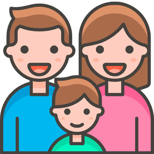 Family Man Woman Boy 2 Element from Emoji - Free Set