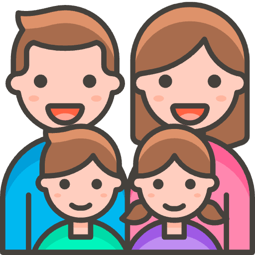Family Man Woman Girl Boy 2 Element from Emoji - Free Set