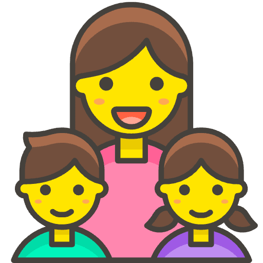 Family Woman Girl Boy 1 Element from Emoji - Free Set