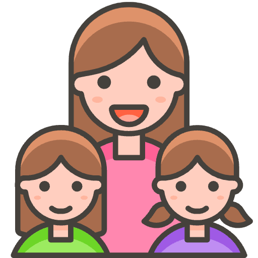 Family Woman Girl Girl 2 Emoji from Emoji - Free Set