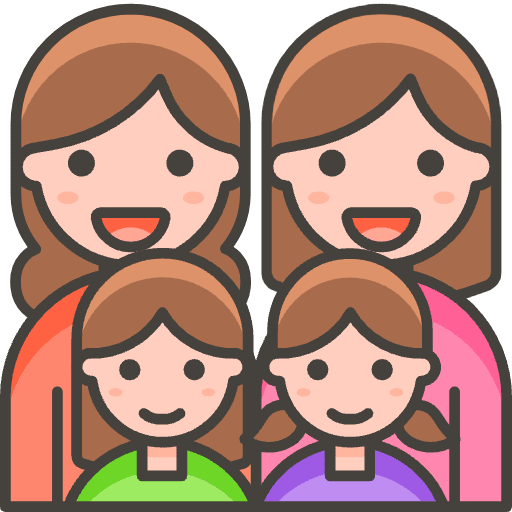 Family Woman Woman Girl Girl 2 Emoji from Emoji - Free Set