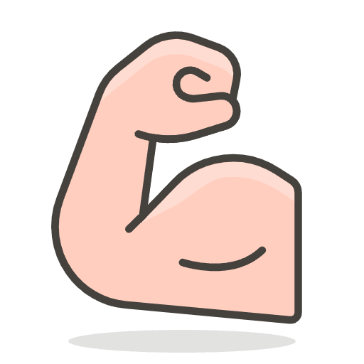 Flexed Biceps 2 Emoji from Emoji - Free Set