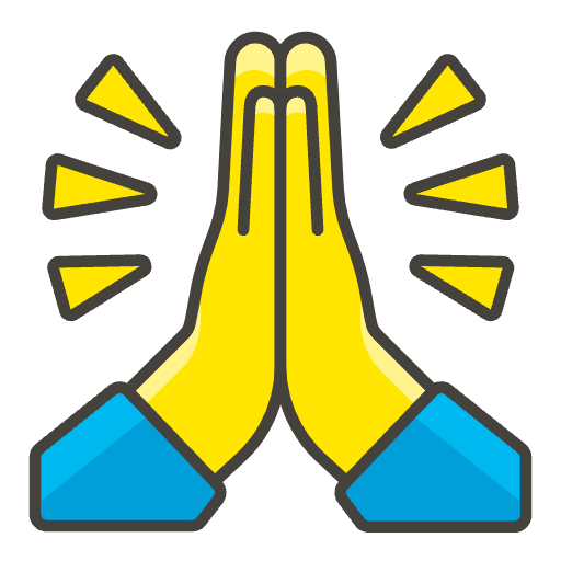 Folded Hands 1 Emoji from Emoji - Free Set