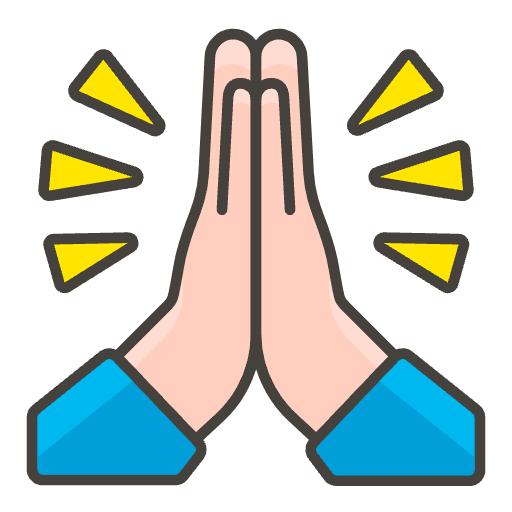 Folded Hands 2 Emoji from Emoji - Free Set