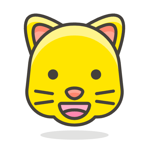 Grinning Cat Face Emoji from Emoji - Free Set