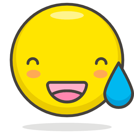 Grinning Face With Sweat Emoji from Emoji - Free Set