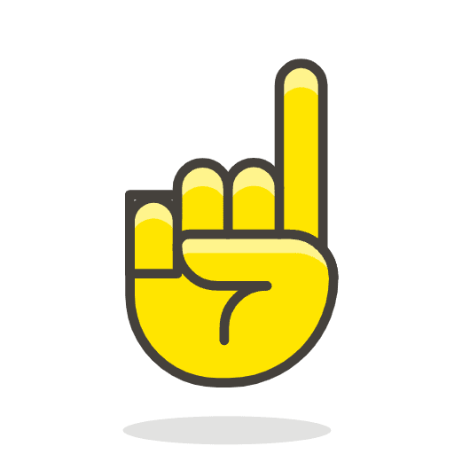 Index Pointing Up 1 Emoji from Emoji - Free Set